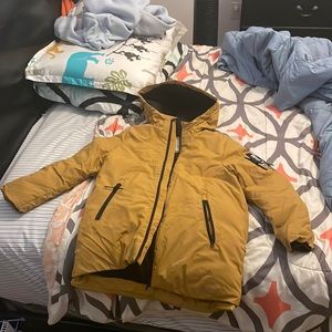 Tan Heavy Coat For The Winter